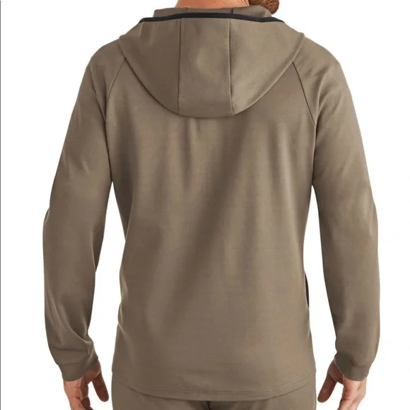 Men’s Member’s Mark Full Zip Luxe Hoodie.  Size S.  Bungee Cord color (Tan) - Picture 3 of 5